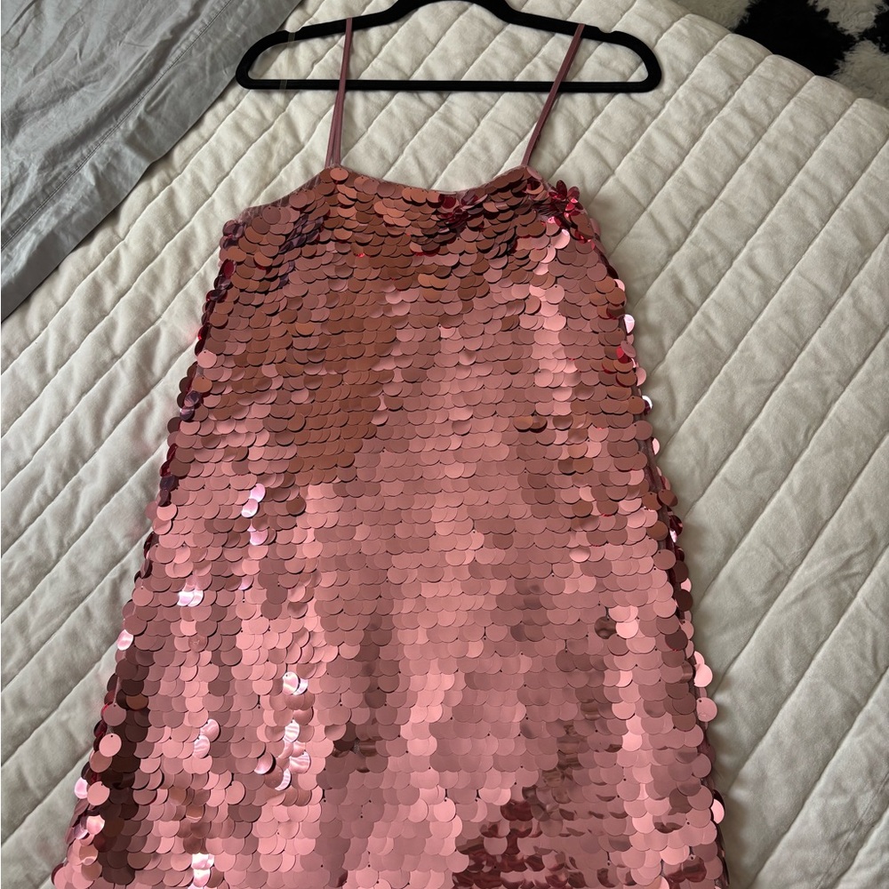 a new day Pink Sequin Mini Dress